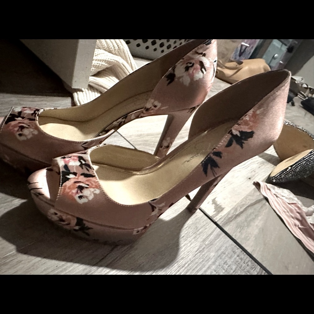 Women's heels. They are more of a blush color